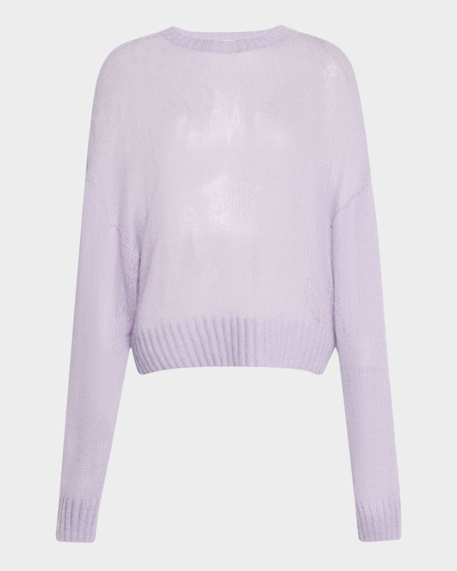 Mohair Shetland Gauze Knit Sweat